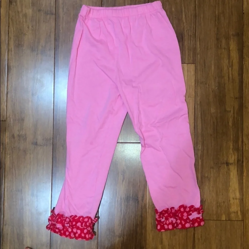 NWOT Girls polka dot matching set size 6X